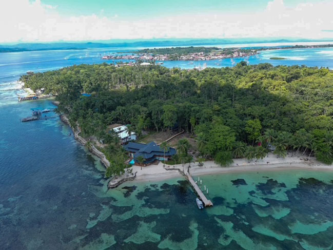 Drone Whole Hotel Birdseye View 