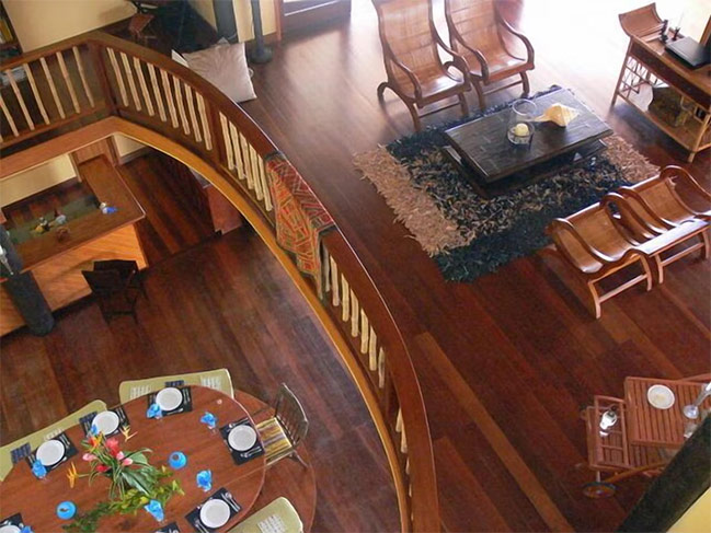 Looking Down to Upper and Lower Commons Picture